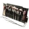 Black makeup brush storage roll, a portable roll-type storage bag specially designed for makeup brushes Item Picture